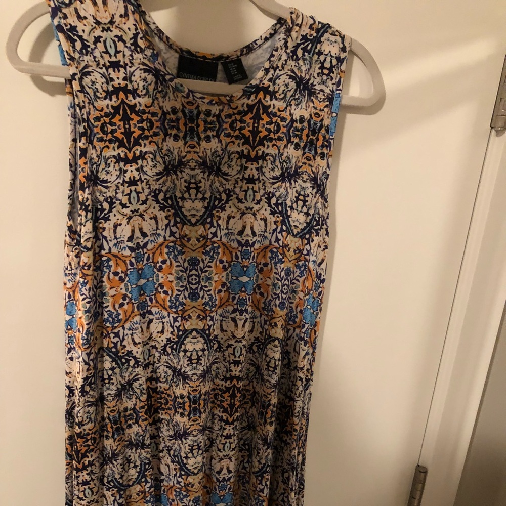 Cynthia Rawley Colorful Tinic Dress sz M